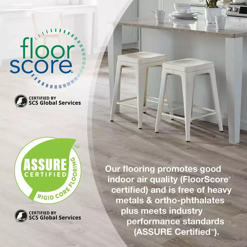 By Trafficmaster Plank Flooring Gripstrip W Alpine Elm Vinyl 6 In. (24 Sq. Ft./Case) Luxury 5 By Trafficmaster Plank Flooring Gripstrip W Alpine Elm Vinyl 6 In. (24 Sq. Ft./Case) Luxury - Image 3