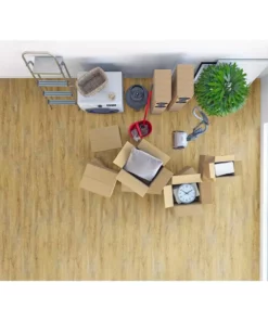 Trafficmaster By Ardenmore Tile Flooring Vinyl Oak 7.12 In. W X L 48.03 In. (23.77 Sq. Ft./Case) Core Click Lock Rigid Luxury -RugHub Shop ardenmore oak trafficmaster vinyl tile vtrhdardoak7x48 31 1000