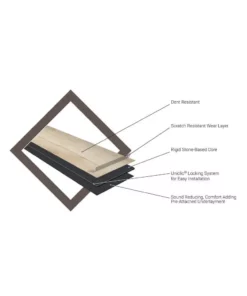 Trafficmaster By Ardenmore Tile Flooring Vinyl Oak 7.12 In. W X L 48.03 In. (23.77 Sq. Ft./Case) Core Click Lock Rigid Luxury -RugHub Shop ardenmore oak trafficmaster vinyl tile vtrhdardoak7x48 4f 1000