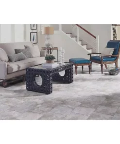 By Trafficmaster Slate Tile Case) Vinyl Ash (30 Sq. Ft. / 12 In. X Blended Peel And Stick -RugHub Shop ash blended slate trafficmaster vinyl tile ss1213 4f 1000