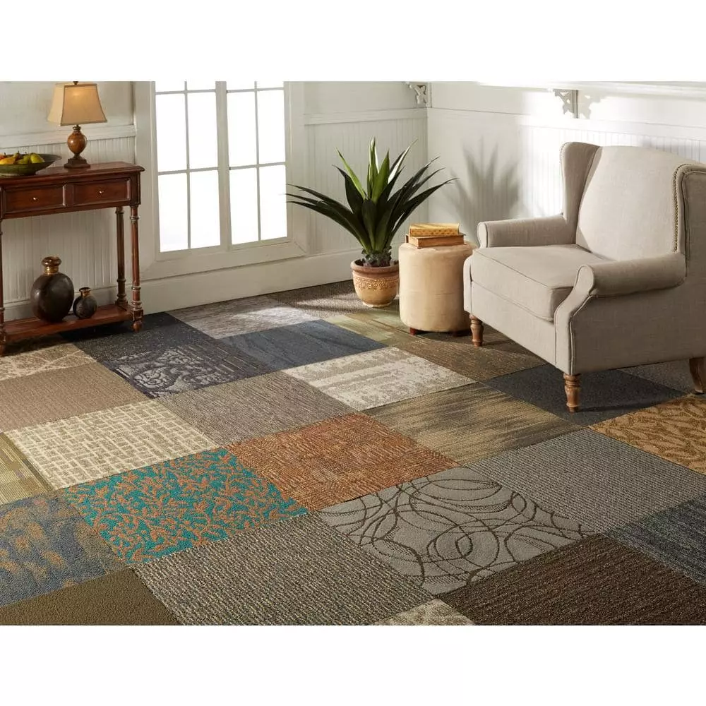 By Trafficmaster Tile Tiles/Case) Carpet 24 In. X 24 (10 40 Sq. Ft. Peel Stick Residential/Commercial Assorted Versatile 5 By Trafficmaster Tile Tiles/Case) Carpet 24 In. X 24 (10 40 Sq. Ft. Peel Stick Residential/Commercial Assorted Versatile - Image 4
