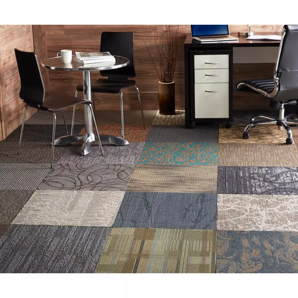 By Trafficmaster Tile Tiles/Case) Carpet 24 In. X 24 (10 40 Sq. Ft. Peel Stick Residential/Commercial Assorted Versatile 3 By Trafficmaster Tile Tiles/Case) Carpet 24 In. X 24 (10 40 Sq. Ft. Peel Stick Residential/Commercial Assorted Versatile - Image 2