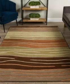 By Addison Rug Ascot Rug 8 Ft. 306 10 Ft. X Area Striped Autumn -RugHub Shop autumn addison rugs area rugs hdas306au8x10 31 1000