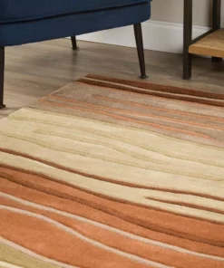 By Addison Rug Ascot Rug 8 Ft. 306 10 Ft. X Area Striped Autumn -RugHub Shop autumn addison rugs area rugs hdas306au8x10 4f 1000