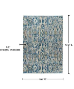 Harrison By Addison Rug Rug 2 13 Ft. 9 Ft. X 6 In. Area 2 In. Baltic -RugHub Shop baltic blue addison rugs area rugs hdhr2ba10x13 76 1000