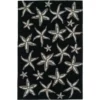 By Addison Cove Rug 5 Ft. 8 X 6 In. Area 3 Ft. Starfish Black -RugHub Shop black addison rugs area rugs hdcv8bk4x6 64 1000