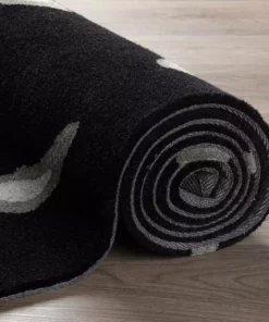 By Addison Cove Rug 5 Ft. 8 X 6 In. Area 3 Ft. Starfish Black -RugHub Shop black addison rugs area rugs hdcv8bk4x6 77 1000