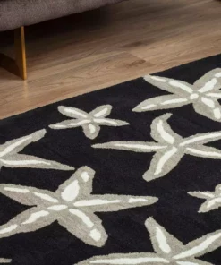 By Addison Cove Rug 5 Ft. 8 X 6 In. Area 3 Ft. Starfish Black -RugHub Shop black addison rugs area rugs hdcv8bk4x6 a0 1000