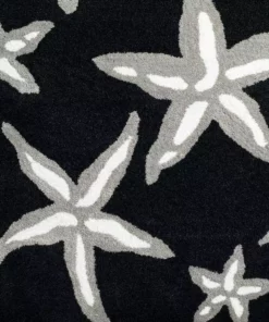 By Addison Cove Rug 5 Ft. 8 X 6 In. Area 3 Ft. Starfish Black -RugHub Shop black addison rugs area rugs hdcv8bk4x6 c3 1000