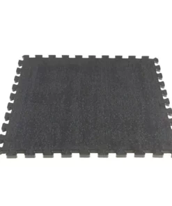 By Trafficmaster Tile Tiles/Pack) Foam 25.2 In. X (4 (17.64 Sq. Ft.) 0.68 In. Shock Absorbing Floor Gym Black -RugHub Shop black fleck trafficmaster gym floor tiles 24182coplhd 40 1000