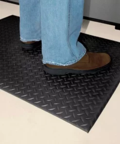 By Trafficmaster Mat Foam Diamond 36 In. 48 In. X Soft Black -RugHub Shop black trafficmaster commercial floor mats 60 169 0900 30000400 31 1000