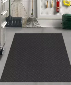 Trafficmaster Deck Plate Mat Rubber 36 In. 48 In. X Black -RugHub Shop black trafficmaster commercial floor mats mt1003508 4f 1000