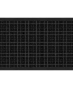 Trafficmaster Door Mat 18 In. X 30 In. Embossed Black