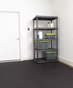 By Trafficmaster Tiles, Coin Rubber 6-Pack 18 In. (13.5 Sq. Ft.) X 3.1 Mm Interlocking Raised Modular Flooring Black -RugHub Shop black trafficmaster gym floor tiles 11n 532 18x18hd 4f 1000