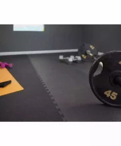 By Trafficmaster Tile Tiles/Pack Foam 24 In. .52 In. (16 Sq. Ft.) X Floor Impact Gym Dual Sided Black/Gray -RugHub Shop black trafficmaster gym floor tiles 24213hdus 44 1000