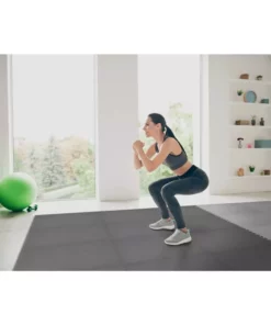 By Trafficmaster Tile Tiles/Pack Foam 24 In. .52 In. (16 Sq. Ft.) X Floor Impact Gym Dual Sided Black/Gray -RugHub Shop black trafficmaster gym floor tiles 24213hdus c3 1000