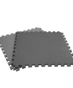 By Trafficmaster Tile Tiles/Pack Foam 24 In. .52 In. (16 Sq. Ft.) X Floor Impact Gym Dual Sided Black/Gray -RugHub Shop black trafficmaster gym floor tiles 24213hdus fa 1000