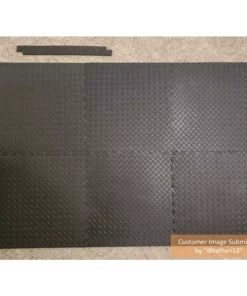 By Trafficmaster Tile Tiles/Pack) Foam W X (24 Sq. Ft.) 0.47 In. L X 24 In. (6 Interlocking Floor Gym Black -RugHub Shop black trafficmaster gym floor tiles 24224dphd d4 1000