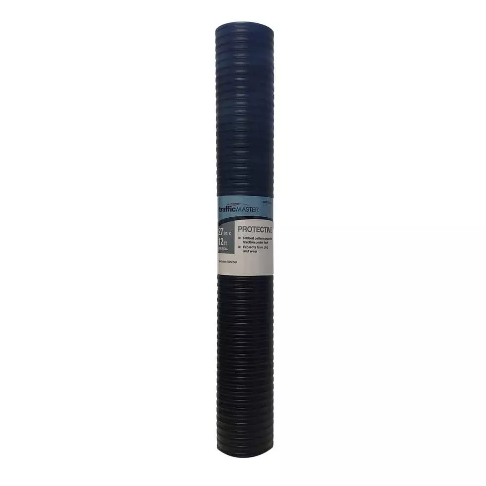 Trafficmaster Protector 27 In. 12 Ft. Wide X Rib Utility Floor Black 3 Trafficmaster Protector 27 In. 12 Ft. Wide X Rib Utility Floor Black
