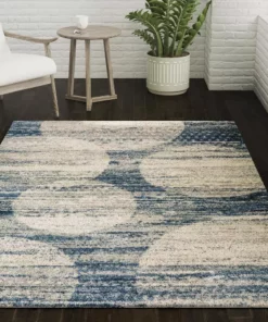Addison Rug By Ankara 17 8 Ft. 10 Ft. X Area Dancing Circle Indigo Blue -RugHub Shop blue addison rugs area rugs hdan17in8x10 31 1000