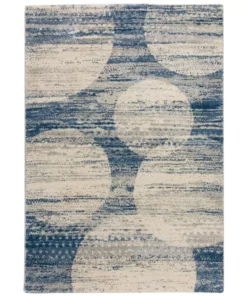 Addison Rug By Ankara 17 8 Ft. 10 Ft. X Area Dancing Circle Indigo Blue