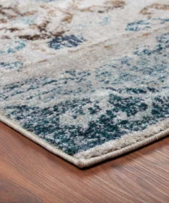 By Addison Rug 11 3 Ft. 3 In. 5 Ft. 3 In. X Area Provincial Damask French Blue -RugHub Shop blue addison rugs area rugs hdpc11bl3x5 4f 1000