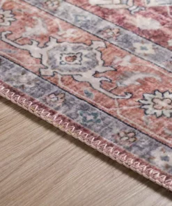 By Addison Baldwin Medallion Rug 2 Blush Velvet 5 Ft. 3 In. 3 Ft. X Area Non-Skid Indoor -RugHub Shop blush addison rugs area rugs hdba2bl3x5 e1 1000