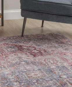 By Addison Baldwin Medallion Rug 2 Blush Velvet 5 Ft. 3 In. 3 Ft. X Area Non-Skid Indoor -RugHub Shop blush addison rugs area rugs hdba2bl3x5 fa 1000