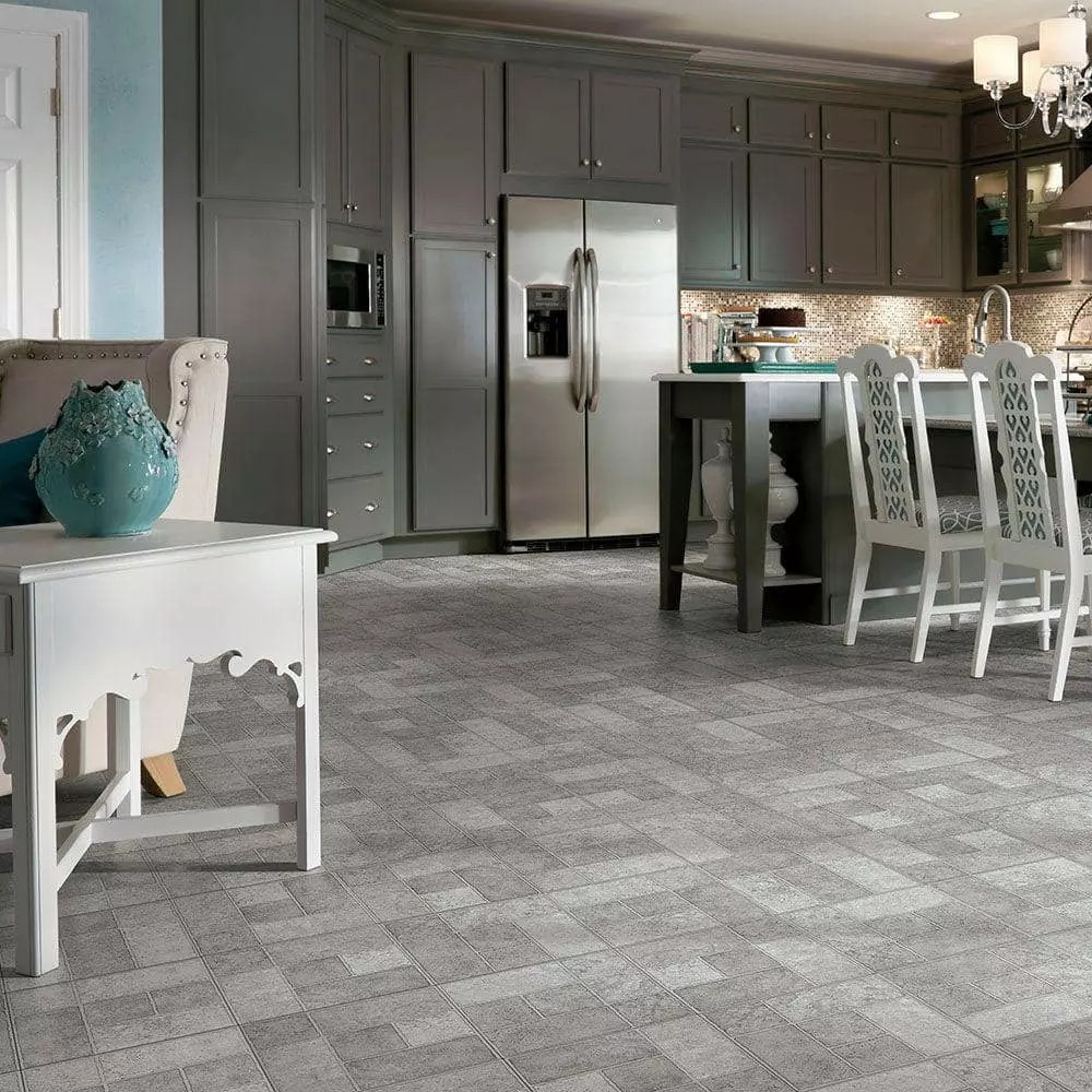 Bodden Bay By Trafficmaster Tile Case) Vinyl (30 Sq. Ft. / 12 In. X Peel Stick Grey 4 Bodden Bay By Trafficmaster Tile Case) Vinyl (30 Sq. Ft. / 12 In. X Peel Stick Grey - Image 2