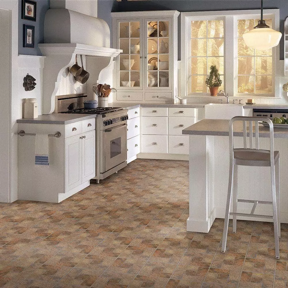 Bodden Bay Trafficmaster Terra Cotta Tile Case) Vinyl (30 Sq. Ft. / 12 In. X Peel And Stick 4 Bodden Bay Trafficmaster Terra Cotta Tile Case) Vinyl (30 Sq. Ft. / 12 In. X Peel And Stick - Image 2