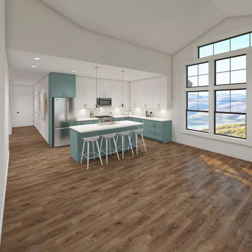 Trafficmaster Flooring Wood Laminate Cowley Creek Oak 8.03 In. W X 47.64 In. L 8 Mm Thick X (21.26 Sq. Ft./Case) Water Resistant 8 Trafficmaster Flooring Wood Laminate Cowley Creek Oak 8.03 In. W X 47.64 In. L 8 Mm Thick X (21.26 Sq. Ft./Case) Water Resistant - Image 6