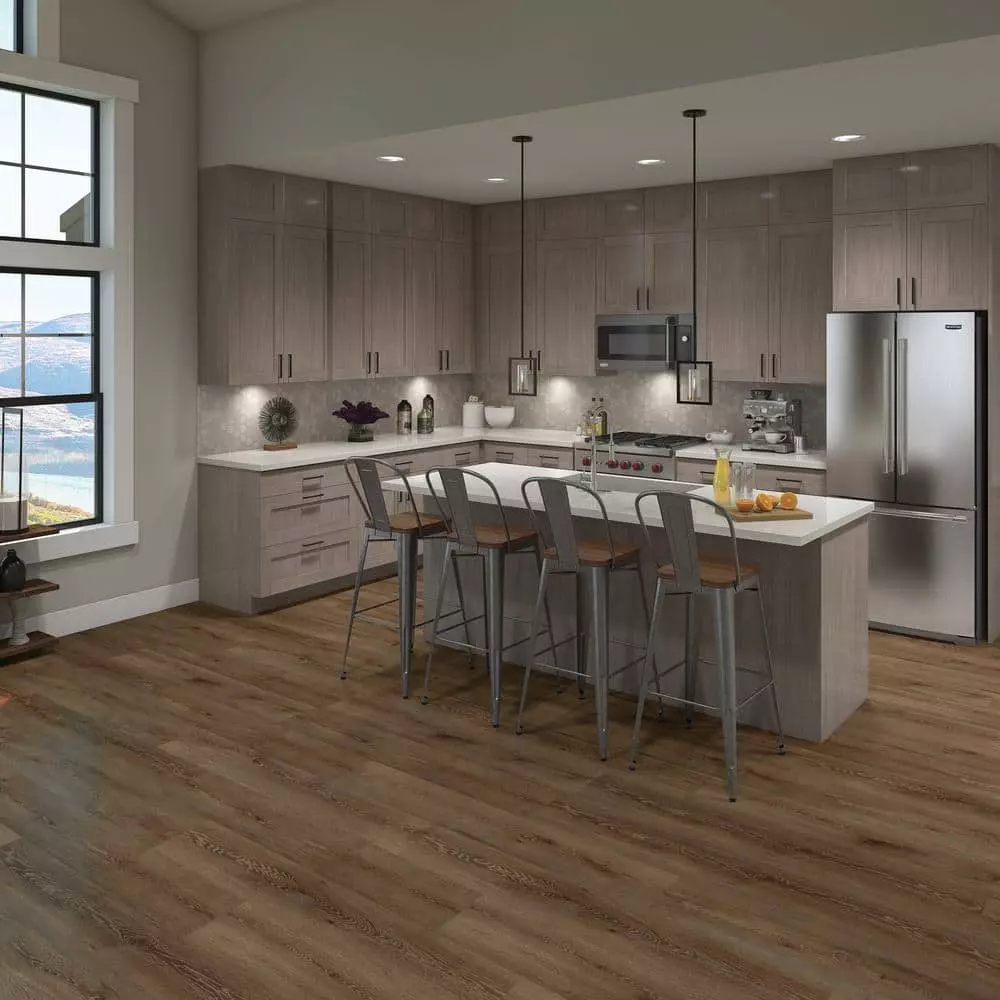 Trafficmaster Flooring Wood Laminate Cowley Creek Oak 8.03 In. W X 47.64 In. L 8 Mm Thick X (21.26 Sq. Ft./Case) Water Resistant 4 Trafficmaster Flooring Wood Laminate Cowley Creek Oak 8.03 In. W X 47.64 In. L 8 Mm Thick X (21.26 Sq. Ft./Case) Water Resistant - Image 2