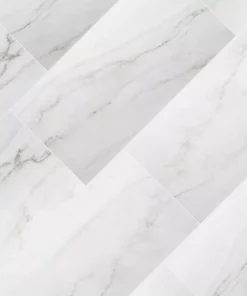 Calacatta Trafficmaster Consilio Tile Core Click Lock Flooring Vinyl 12 In. W X L Sq. Ft./Pallet) 24 In. Rigid Luxury -RugHub Shop calacatta consilio trafficmaster vinyl tile vtrhdclconp 1f 1000