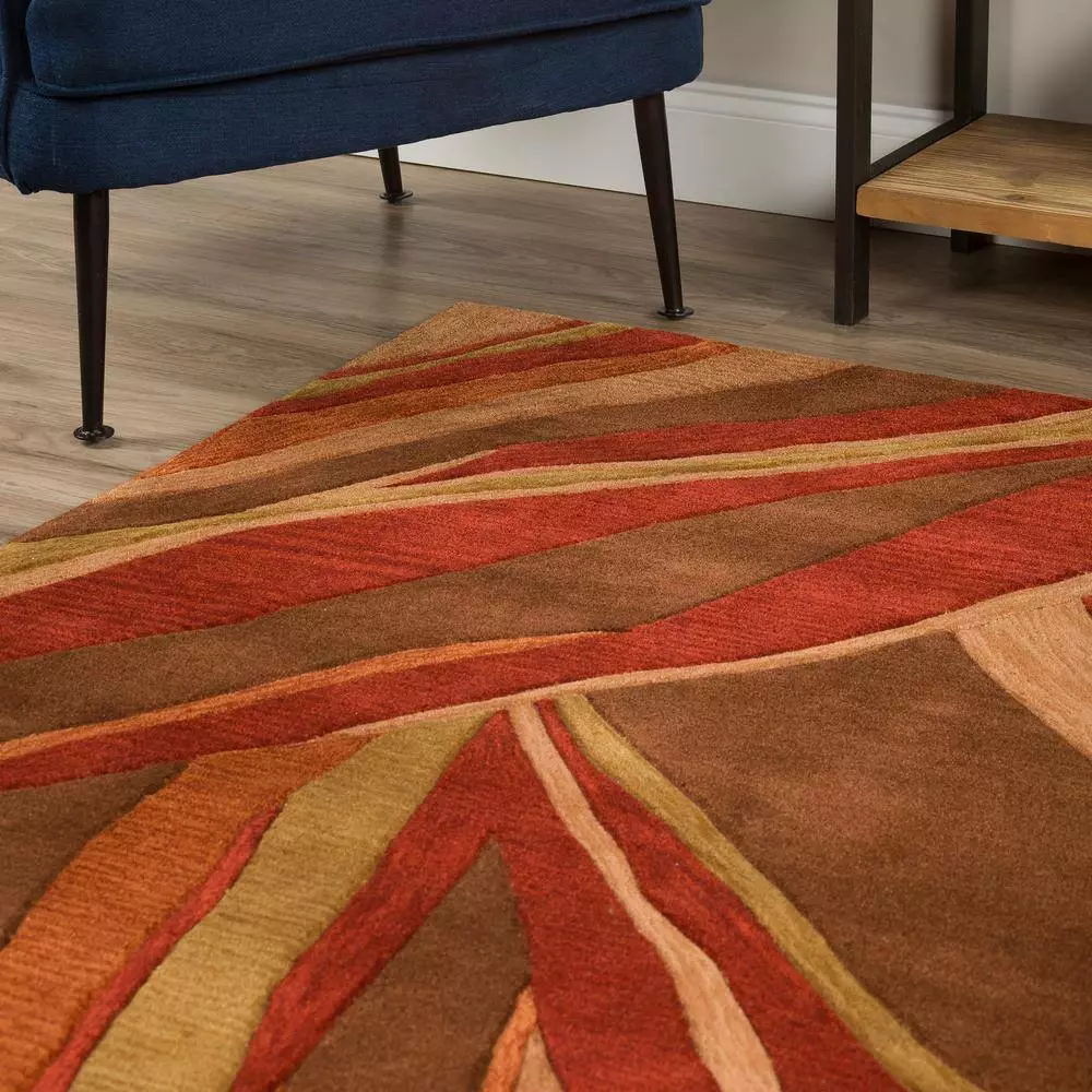 Addison Rug Rug By Ascot 8 Ft. 16 10 Ft. X Area Abstract Stripe Canyon 7 Addison Rug Rug By Ascot 8 Ft. 16 10 Ft. X Area Abstract Stripe Canyon - Image 5