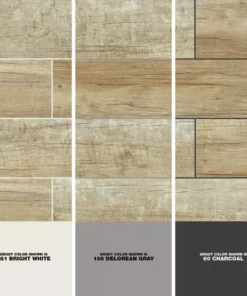 Trafficmaster Capel By Tile Ceramic Timber (16.8 Sq. Ft./Case) 24 In. 6 In. X Wall Floor Matte Wood Look -RugHub Shop capel timber trafficmaster ceramic tile nhdcaptim6x24 a0 1000