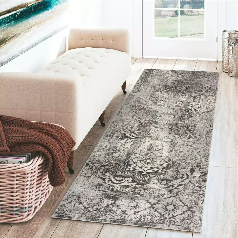 By Addison Rug Apollo 7 Carbon 2 Ft. 3 In. 7 Ft. 5 In. X Runner Distressed Patterned Indoor 12 By Addison Rug Apollo 7 Carbon 2 Ft. 3 In. 7 Ft. 5 In. X Runner Distressed Patterned Indoor - Image 10