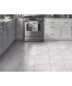 Trafficmaster Carrara Tile Case) Marble Vinyl (30 Sq. Ft. / 12 In. X Peel And Stick -RugHub Shop carrara marble trafficmaster vinyl tile ss1212 4f 1000 1