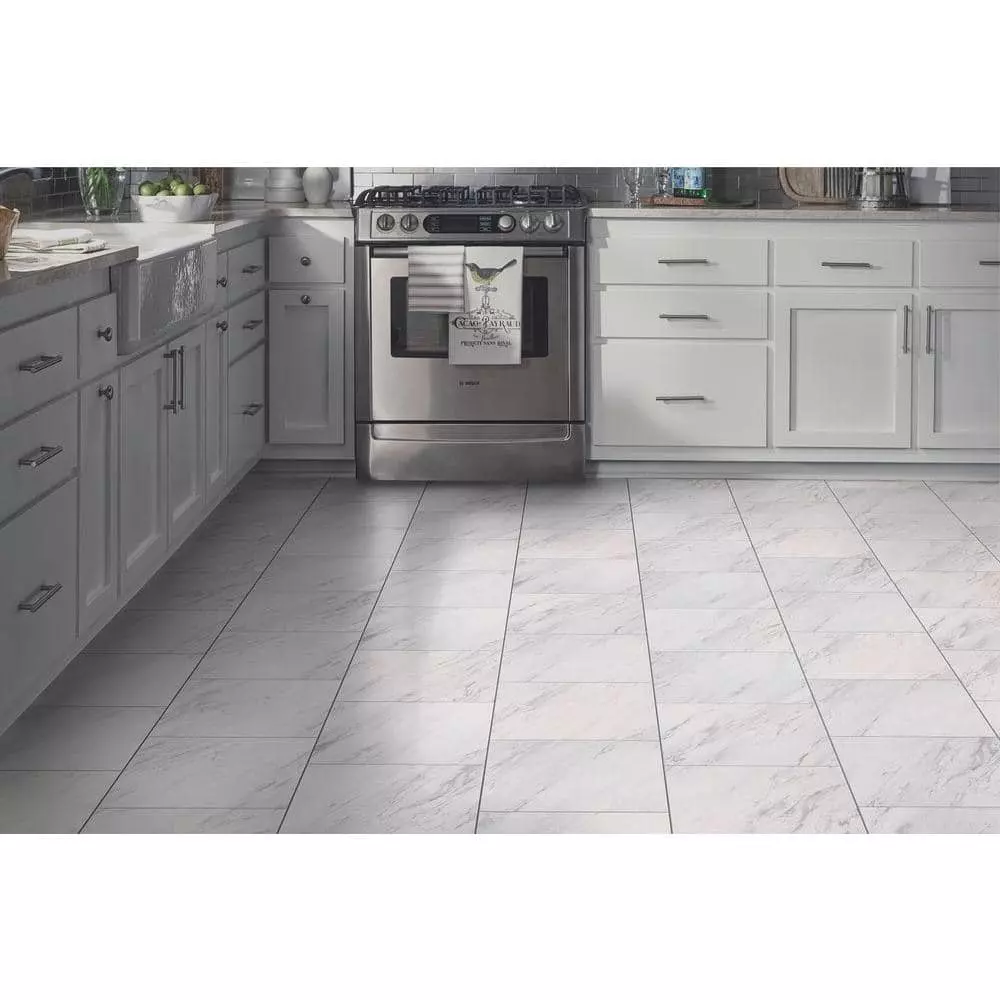 Trafficmaster Carrara Tile Case) Marble Vinyl (30 Sq. Ft. / 12 In. X Peel And Stick 11 Trafficmaster Carrara Tile Case) Marble Vinyl (30 Sq. Ft. / 12 In. X Peel And Stick - Image 9