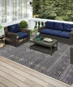 By Addison Rug Modena Rug Charcoal 9 Ft. 12 Ft. X Area Southwest 11 By Addison Rug Modena Rug Charcoal 9 Ft. 12 Ft. X Area Southwest -RugHub Shop charcoal addison rugs area rugs hdmo3ch9x12 31 1000