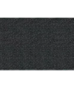 By Trafficmaster Door Mat Enviroback Charcoal Rubber/Thermoplastic 36 In. 60 In. X Recycled Rib
