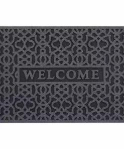 Trafficmaster Door Mat Charcoal 24 In. 36 In. X Geo Welcome 9 Trafficmaster Door Mat Charcoal 24 In. 36 In. X Geo Welcome -RugHub Shop charcoal trafficmaster door mats 60781172924x36 a0 1000