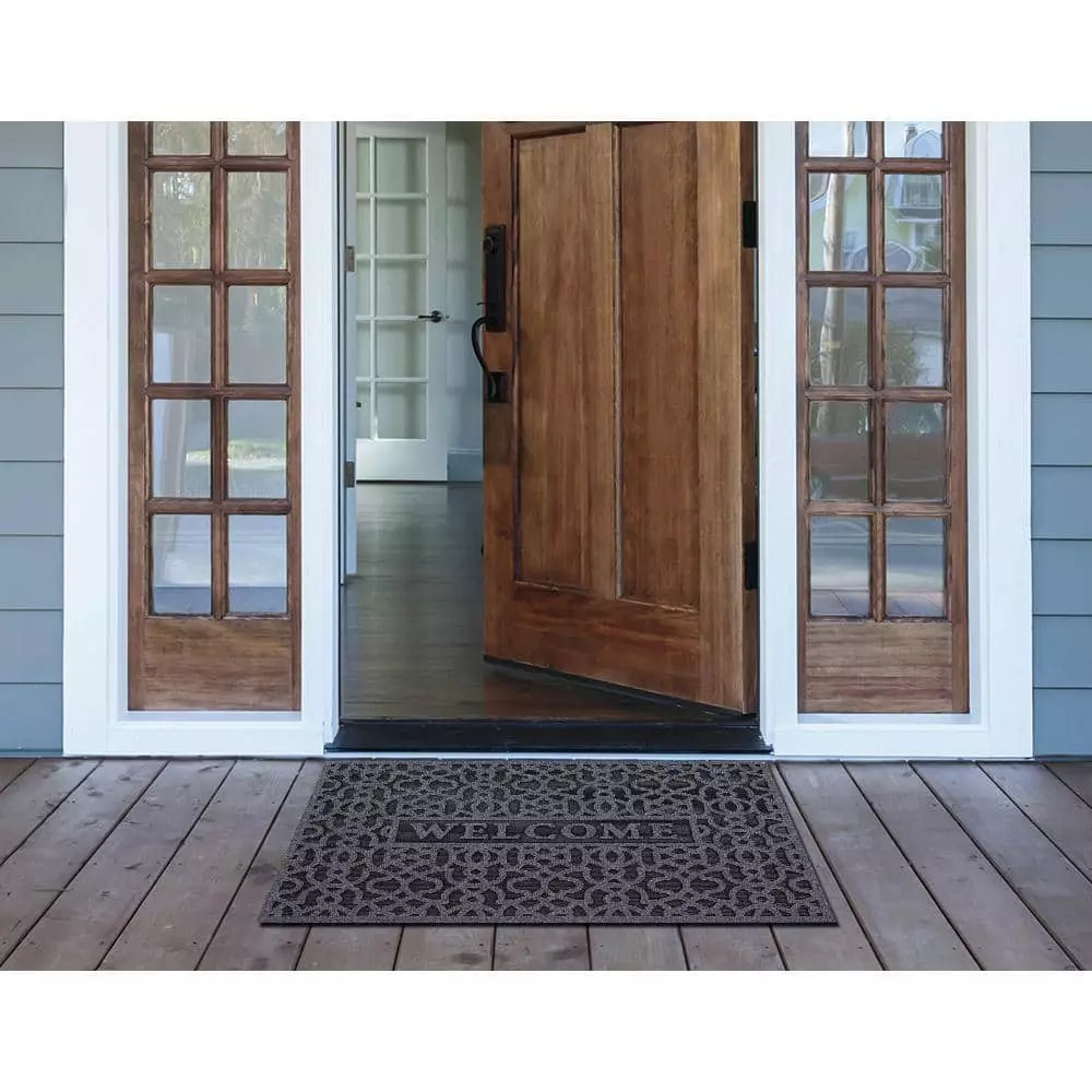 Trafficmaster Door Mat Charcoal 24 In. 36 In. X Geo Welcome 4 Trafficmaster Door Mat Charcoal 24 In. 36 In. X Geo Welcome - Image 2
