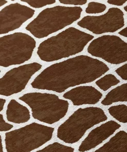 By Addison Kruger Chocolate Rug 8 Ft. 10 Ft. X Area Animal Print -RugHub Shop chocolate addison rugs area rugs hdkr4ch8x10 4f 1000