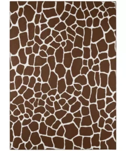 By Addison Kruger Chocolate Rug 8 Ft. 10 Ft. X Area Animal Print
