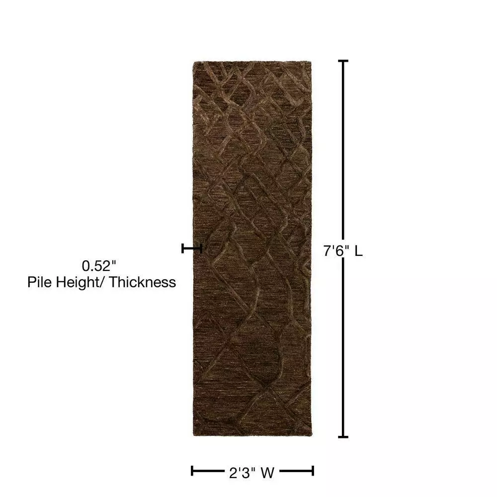 By Addison Rug Rug Webster 1 2 Ft. 3 In. 7 Ft. 6 In. X Runner Chocolate 11 By Addison Rug Rug Webster 1 2 Ft. 3 In. 7 Ft. 6 In. X Runner Chocolate - Image 9