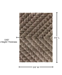 By Addison Rug Ellery Rug 1 Coffee 5 Ft. X 6 In. Area 3 Ft. -RugHub Shop coffee addison rugs area rugs hdey1co4x6 76 1000