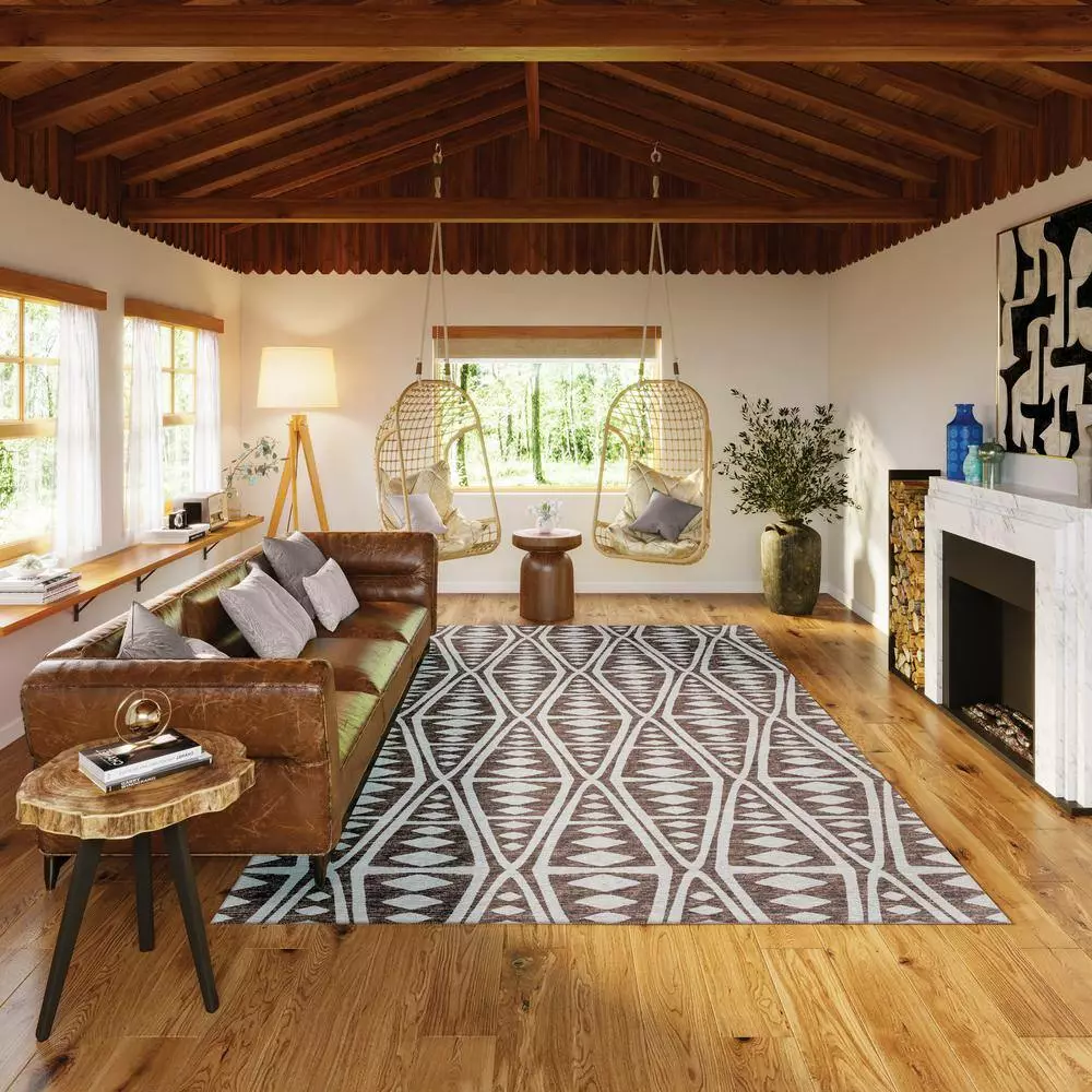 Modena Addison Rug Rug By Coffee 5 Ft. 6 In. X 7 Ft. Area Southwest 8 Modena Addison Rug Rug By Coffee 5 Ft. 6 In. X 7 Ft. Area Southwest - Image 6