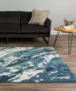 By Addison Rug Harmony 3 Denim 5 Ft. X 1 In. 5 In. 7 Ft. Area -RugHub Shop denim addison rugs area rugs hdhm3de5x7 31 1000