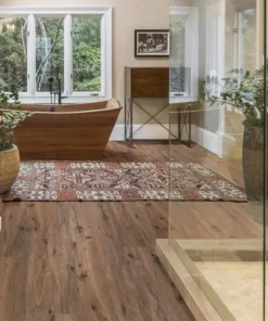 By Edward Trafficmaster Click Lock Plank Flooring Vinyl Oak (23.95 Sq. Ft./Case) 5.98 In. Rigid Core W Luxury -RugHub Shop edwards oak trafficmaster vinyl plank flooring vtrhddevoak6x36 c3 1000