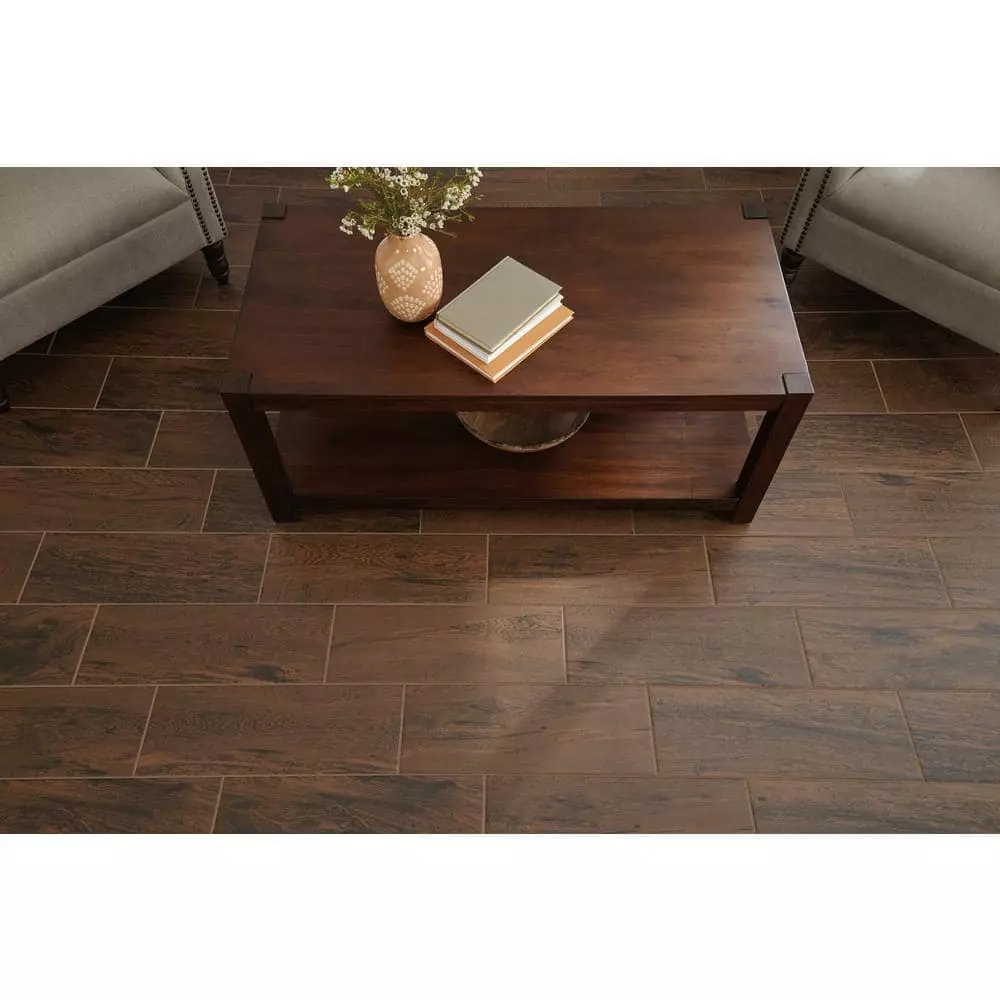Glenwood Trafficmaster Tile Case) Cherry Ceramic 7 In. (10.89 Sq. Ft. 20 In. X / Wall Floor 5 Glenwood Trafficmaster Tile Case) Cherry Ceramic 7 In. (10.89 Sq. Ft. 20 In. X / Wall Floor - Image 3
